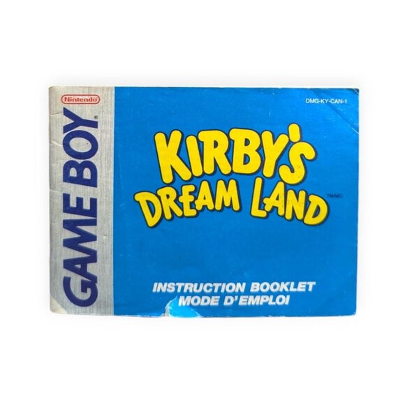 Kirby’s Dream Land Nintendo Game Boy Manual Only - DMG-KY-CAN-1 - Good Condition - Picture 1 of 3